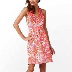 Lilly Pulitzer Lillian Ruffle Dress Coral 8